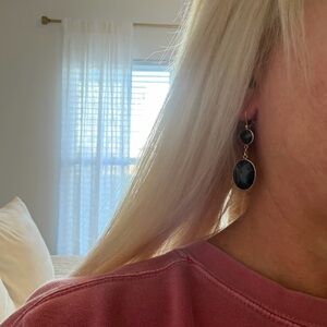 Elegant Black and Gold Earrings